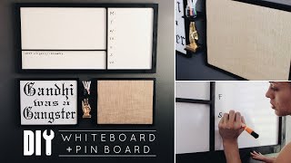 DIY Office Decor  Easy Whiteboard  Pinboard [upl. by Stenger]