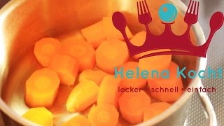 Möhren kochen  Karotten im Topf zubereiten  Anleitung  How to cook carrots [upl. by Tatman]