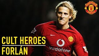 Diego Forlán  Cult Heroes  Manchester United [upl. by Annaigroeg]