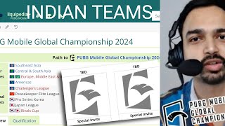 SPECIAL INVITES TO INDIAN TEAMS IN PMGC 2024  FINAL UPDATE 🔥 PUBG MOBILE GLOBAL CHAMPIONSHIP [upl. by Reivaj852]