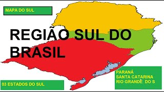 GEOGRAFIA DO BRASIL REGIÃO SUL [upl. by Adnirolc]