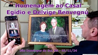 Homenagem ao Casal Delvige e Egídio Benvegnú  Missa em Memória ao Servo de Deus  031124 [upl. by Voccola]