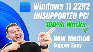 How to install Windows 11 22H2 on Unsupported PC New Method [upl. by Shirk]