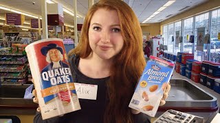 ASMR Grocery Store Cashier Roleplay Typing Soft Spoken amp Whispers [upl. by Lanod]