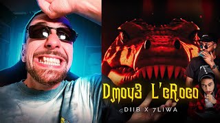 ahmed sabiri reaction😱😂Diib X 7liwa  Dmou3 lCroco Official Music Video ناري اش قاليه😂 [upl. by Zita412]