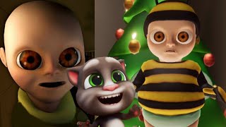 EL BEBÉ AMARILLO en NAVIDAD  TERROR STORY My Talking Tom Friends [upl. by Chadd604]