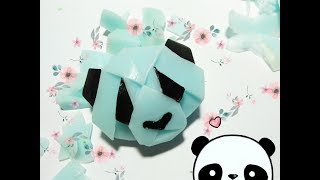 Soap carving  Geometric pandaSimple Soap CarvingSoap Art Easy [upl. by Aire]