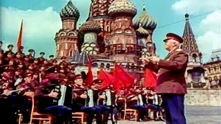 quotSoldiers On the Roadquot or quotForward on the Wayquot  The Alexandrov Red Army Choir 1965 [upl. by Kirtap732]