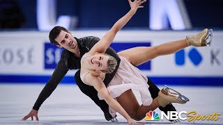 Hubbell amp Donohue keep medal streak alive with ice dance silver at World Championships  NBC Sports [upl. by Jolie]