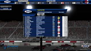 iNRS iNASCAR Racing Series takes us to Richmond Raceway for the Cook Out 200 [upl. by Fabyola]