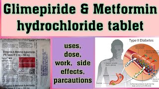 Glimepiride amp Metformin hydrochloride tablet Isryl tablet usesdoseworkside effectsparcautions [upl. by Kurtzig78]