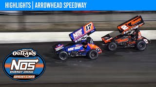 World of Outlaws NOS Energy Drink Sprint Cars  Arrowhead Speedway  April 6th 2024  HIGHLIGHTS [upl. by Warms566]