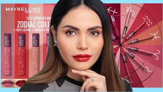 MAYBELLINE SUPERSTAY MATTE INC amp INC CRAYON ZODIAC COLLECTION [upl. by Odraleba]