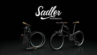 Sadler  Italian Bikestyle  Foldable Bicycle With spokeless wheels [upl. by Eneleahcim]