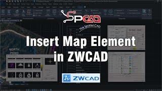 Insert Map Elements in ZWCAD using SPCAD [upl. by Elvie]