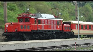 BAHNHOF SEMMERING AM 20 MAI 2023 EBFL 1020 18 mit dem Erlebniszug [upl. by Annawad]