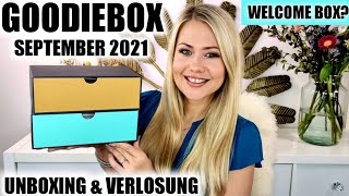 Goodiebox September 2021  DOPPEL UNBOXING amp VERLOSUNG [upl. by Nossyla]