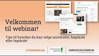 Tips til hvordan du kan velge universitet høgskole eller fagskole [upl. by Norm183]