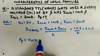 Questions on Characteristics of Logic Families  Digital Circuits and Logic Design [upl. by Fransen]