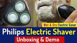 Best Electric Shaver For Men  Philips AquaTouch Electric Shaver For Men Unboxing  Philips Trimmer [upl. by Ymorej]