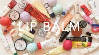 Product Pile Lip Balms  Drugstore and High End Collection [upl. by Oleic]