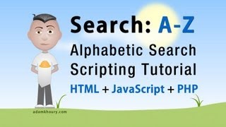 Alphabetic Search First Letter AZ Script Tutorial PHP MySQL JavaScript HTML [upl. by Penny11]