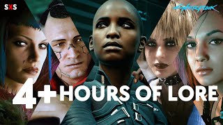 4 Hours of Cyberpunk Character Lore  Jackie Judy TBug and More  Cyberpunk Explained [upl. by Voltz239]