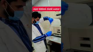 Safranin prepration Lab microbiology Tu meri khamoshi hai tu meri madhoshi hai youtubeshorts [upl. by Yema]