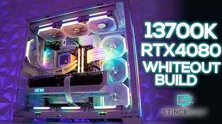 Lian Li o11 Evo Whiteout build i713700k  RTX 4080 GretaTheGoat [upl. by Arie]