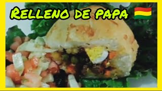 COMO HACER RELLENOS DE PAPA estilo BOLIVIANO 🇧🇴 [upl. by Cypro621]