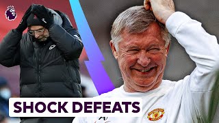 Biggest SHOCK Defeats In Premier League History 😱 [upl. by Atsirhcal]