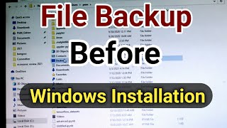 How to Backup File properly before installing windows [upl. by Elyse811]