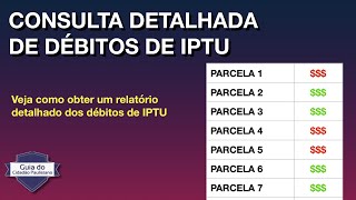 Consulta detalhada de débitos de IPTU [upl. by Roos]