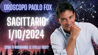 Sagittario ♐️ LOroscopo di Paolo Fox  1 Ottobre 2024  Martedì impegnativo a rallentatore [upl. by Akiria]