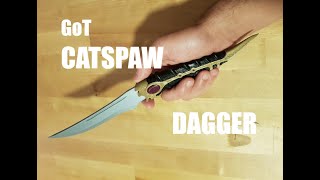 Making ARYAS STARK DAGGER  Game of Thrones CATSPAW DAGGER [upl. by Kcirdle]