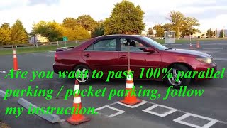 100 pass guaranty  2022 pocket  parallel parking in Qatar  how can pass very easily parking test [upl. by Enitselec]