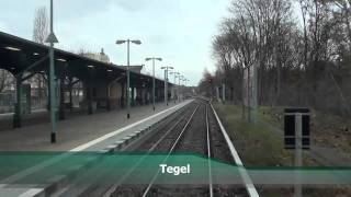 Führerstandsmitfahrt SBahn Berlin Schönholz  Hennigsdorf [upl. by Ebony]