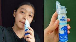 CUCI HIDUNG PAKE STERIMAR NASAL SPRAY SEWAKTU COVID [upl. by Eiramoj]