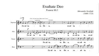 Scarlatti  Exultate Deo [upl. by Annuaerb]