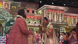 Anand Ambani Radhika warmala wedding Ambaniwedding weddingvideo weddingdance [upl. by Lamar242]