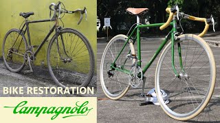 FREE BIKE RESTORATION  Rusty Campagnolo Vintage Bike [upl. by Hey]