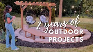 SUMMER BACKYARD TOUR ☀️ 2 years of work all our backyard projects amp future plans [upl. by Laughton452]