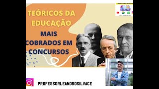 TEÓRICOS DA EDUCAÇÃO CONCEPÇÕES PEDAGÓGICAS AULA 03 📚 [upl. by Annahpos941]