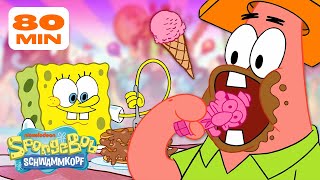 SpongeBob  80 MINUTEN der süßesten Leckereien in Bikini Bottom  SpongeBob Schwammkopf [upl. by Nolrah]