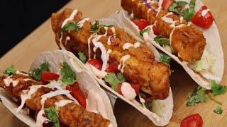 The Perfect Fish Tacos Recipe  How To Make Fried Fish Tacos [upl. by Niabi]