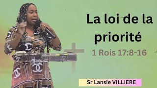 La loi de la priorité Sr Lansie VILLIERE [upl. by Anehsat279]