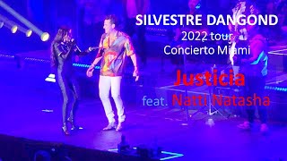 Justicia  Natti Natasha y Silvestre Dangond concierto Miami [upl. by Yziar]