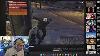 xQc reacts to himself beating Adept in NoPixel [upl. by Elysia]