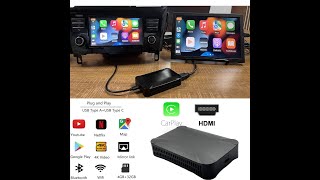 Carplay Ai Box Android 11 for Universal Car USB Plug and Play with HD output USB Player Model CP308 [upl. by Htebzile]