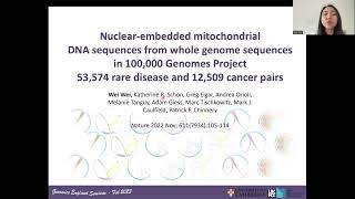 Genomics England Research Seminar February 2023  Wei Wei and William Macken [upl. by Dever]